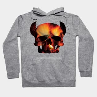 Skull with Fire Inside Hoodie